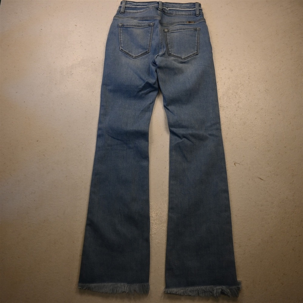 KanCan 25 Mid Rise Flared Light Stretch Denim Womens Jeans - Picture 10 of 10